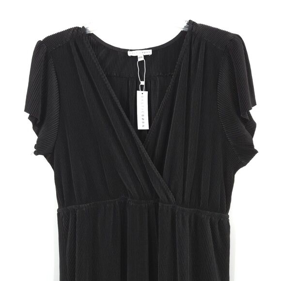 Baltic Born NWT Athena Pleated Maxi Dress Size XXXL black short sleeve V-neck - Picture 10 of 10